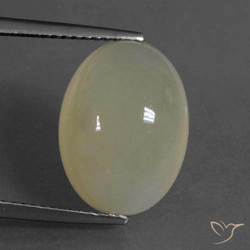 8.99ct Натуральный Светло-кофейный коричневый Лунный камень, Овал, Полупрозрачный
