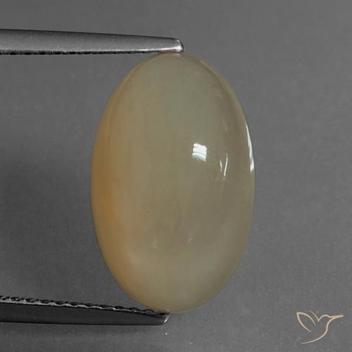6.93ct Натуральный Светло-теплый коричневый Лунный камень, Овал, Полупрозрачный