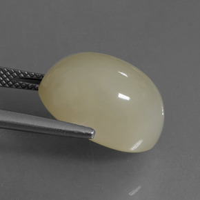 12.17 карата, натуральный Кремовый Лунный Камень, Огранка Овал, Полупрозрачный