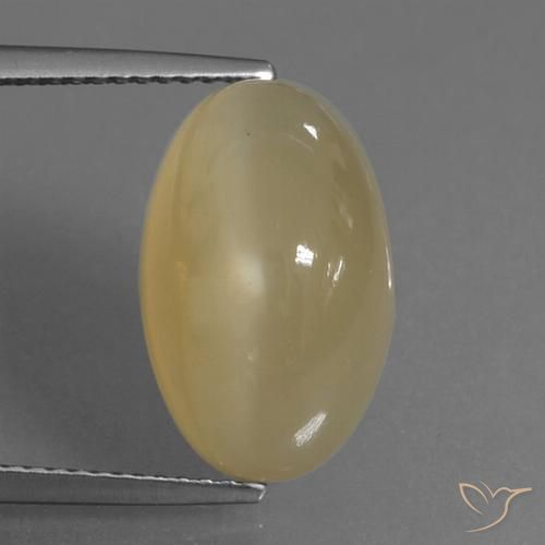 8.83ct Натуральный Бледно-коричневый Лунный камень, Овал, Полупрозрачный