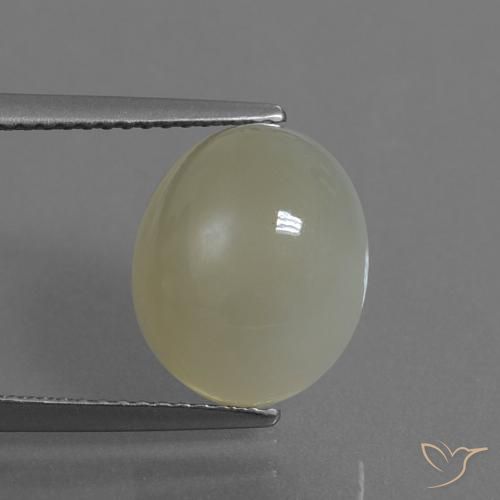5.44ct Натуральный Землисто-коричневый Лунный камень, Овал, Полупрозрачный
