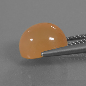 4.11 карата, натуральный Канталупа Апельсин Лунный Камень, Огранка Овал, Полупрозрачный