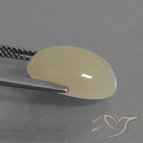 5.89 карата, натуральный Бледно-коричневый Лунный камень, Овал, Полупрозрачный