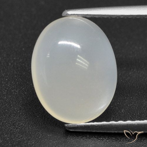 2.89ct Натуральный Полупрозрачный белый Лунный камень, Овал, Полупрозрачный