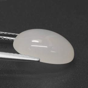 5.70 карата, натуральный Белый с оттенком Лунный Камень, Огранка Овал, Полупрозрачный