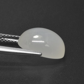 5.21 карата, натуральный Кремовый белый Лунный Камень, Огранка Овал, Полупрозрачный
