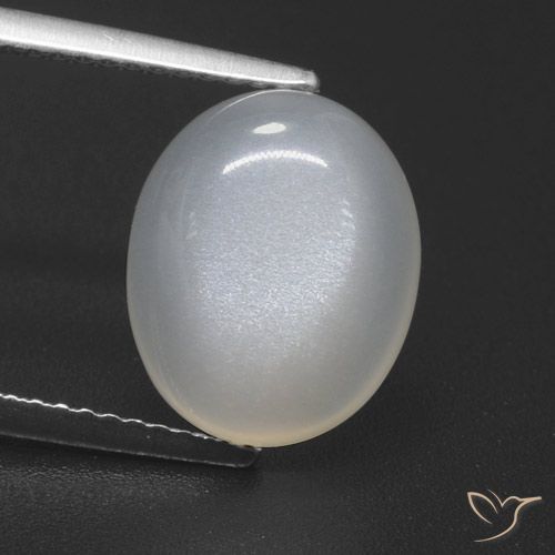 4.59ct Натуральный Кремовый белый Лунный камень, Овал, Полупрозрачный