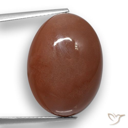 20.59ct Натуральный Коричневый Лунный камень, Овал, Полупрозрачный