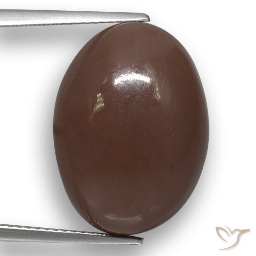 22.51ct Натуральный Коричневый Лунный камень, Овал, Полупрозрачный