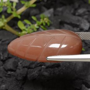 23.00 карата, натуральный Средний апельсин Лунный Камень, Необычная форма, Полупрозрачный