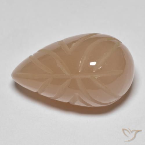 21.25ct Натуральный Medium Dark-Orange Лунный камень, причудливая, Полупрозрачный