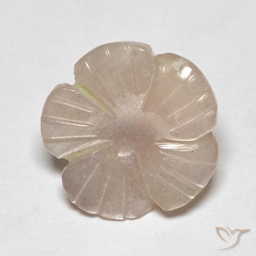 4.13ct Натуральный Nude Лунный камень, Огранка Цветок, Полупрозрачный