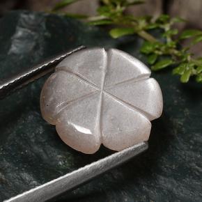 5.79 карата, натуральный Светлый арахисовый коричневый Лунный Камень, Огранка Цветок, Полупрозрачный