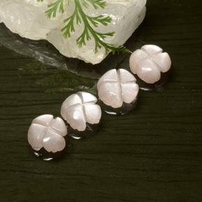 5.06 карата, натуральный Очень светло-розовый Лунный Камень, Огранка Цветок, Полупрозрачный