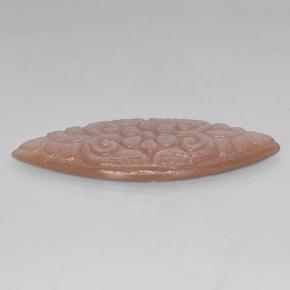 22.83 карата, натуральный Перскиково-оранжевый Лунный Камень, Маркиза, Полупрозрачный