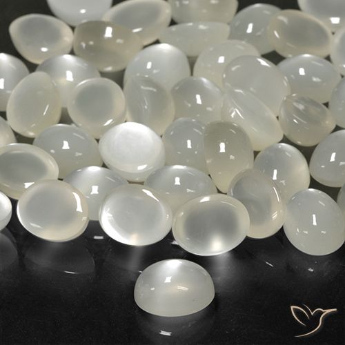 2.14ct Натуральный Кремовый белый Лунный камень, Овал, Полупрозрачный