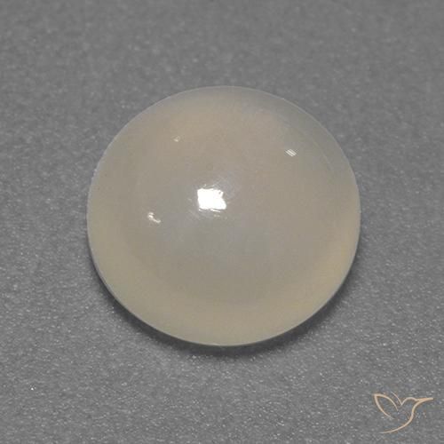 1.48ct Натуральный Кремовый Лунный камень, Круглый, Прозрачный