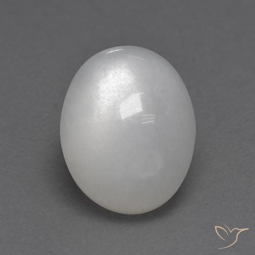 2.95ct Натуральный Белый Лунный камень, Овал, Прозрачный