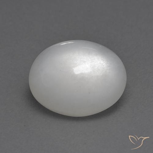 2.95 карата, натуральный Белый Лунный камень, Овал, Прозрачный