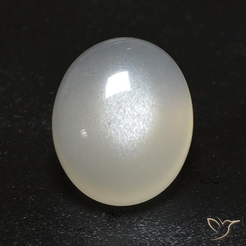 2.69ct Натуральный Кремовый белый Лунный камень, Овал, Прозрачный