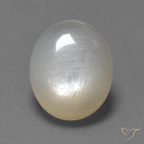 2.54ct Натуральный Белый Лунный камень, Овал, Прозрачный