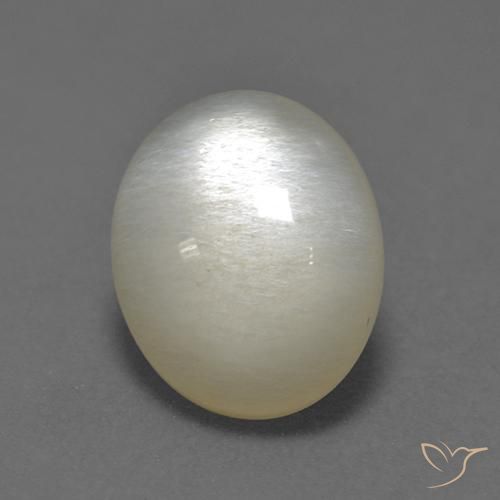3.13ct Натуральный Белый с оттенком Лунный камень, Овал, Полупрозрачный