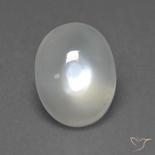 1.72ct Натуральный Теплый белый Лунный камень, Овал, Прозрачный