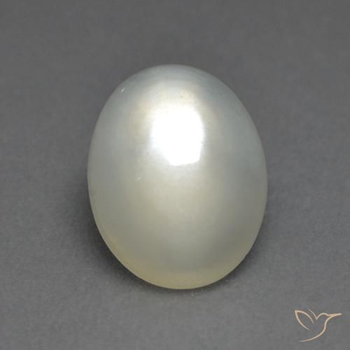 1.86ct Натуральный Теплый белый Лунный камень, Овал, Прозрачный