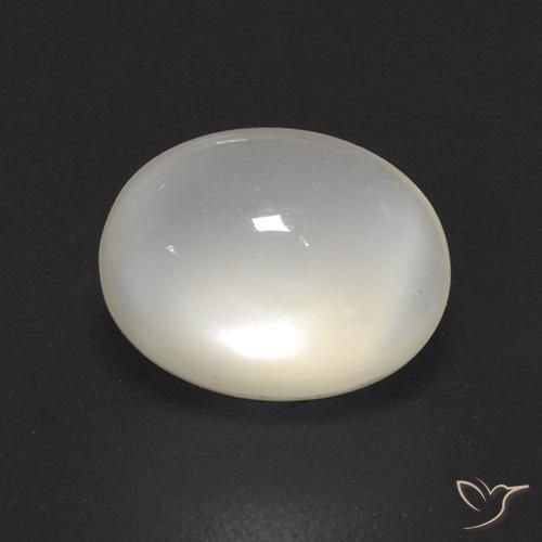 2.08ct Натуральный Белый с оттенком Лунный камень, Овал, Прозрачный