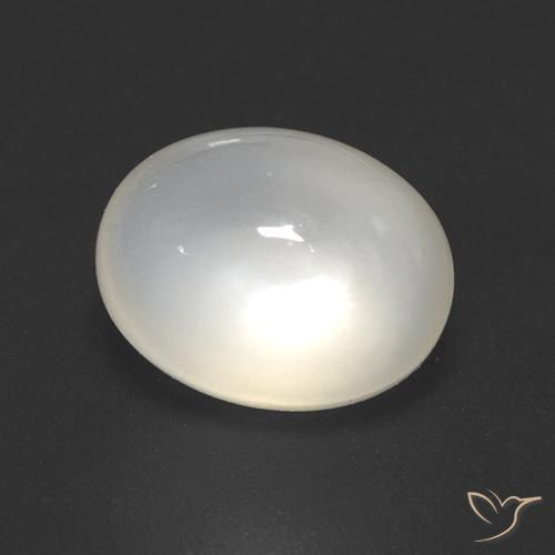 2.42ct Натуральный Белый с оттенком Лунный камень, Овал, Прозрачный