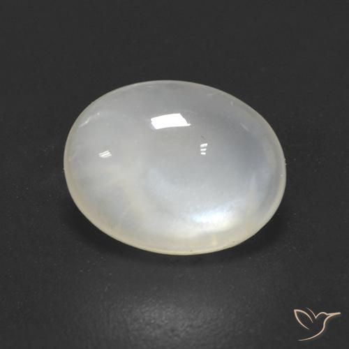 1.50ct Натуральный Кремовый белый Лунный камень, Овал, Прозрачный