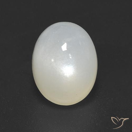 2.40ct Натуральный Кремовый белый Лунный камень, Овал, Полупрозрачный