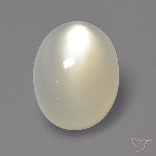 2.17ct Натуральный Белый с оттенком Лунный камень, Овал, Полупрозрачный