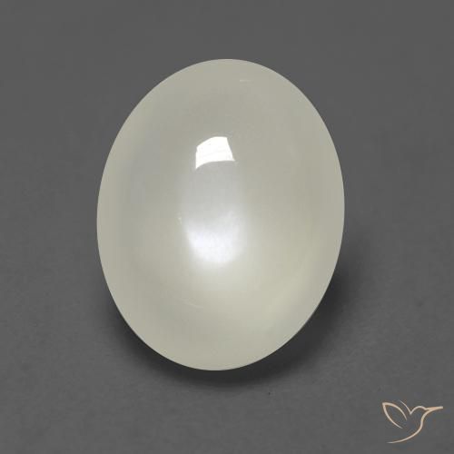 2.03ct Натуральный жемчужно-белый Лунный камень, Овал, Прозрачный