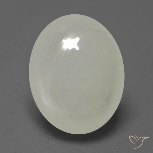 2.54ct Натуральный Теплый белый Лунный камень, Овал, Полупрозрачный