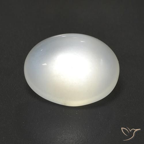 2.59ct Натуральный Полупрозрачный белый Лунный камень, Овал, Полупрозрачный