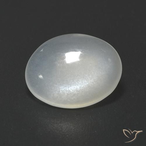1.70ct Натуральный Белый с оттенком Лунный камень, Овал, Прозрачный