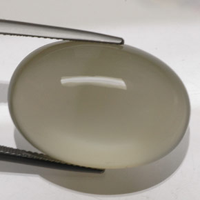 41.03 карата, натуральный Кремовый Лунный Камень, Огранка Овал, Прозрачный