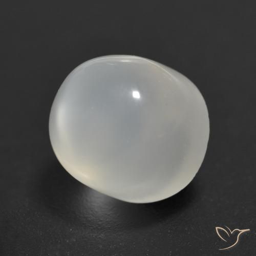 1.99 карата, натуральный Полупрозрачный белый Лунный Камень, Огранка Круг, Прозрачный