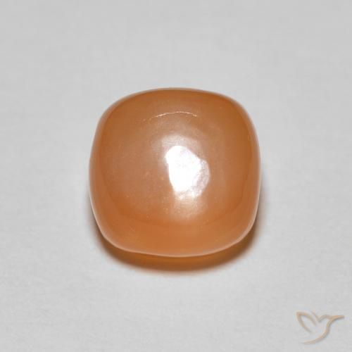 2.07ct Натуральный Красновато-оранжевый Лунный камень, Подушка, Полупрозрачный