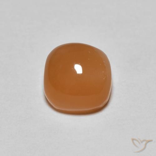 1.17ct Натуральный Средний апельсин Лунный камень, Подушка, Полупрозрачный