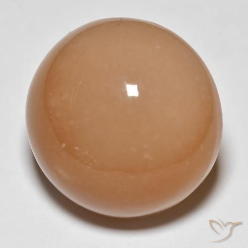 26.68 карата, натуральный Medium Dark-Orange Лунный камень, Круглый, Полупрозрачный