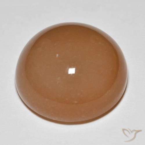 26.68 карата, натуральный Medium Dark-Orange Лунный камень, Круглый, Полупрозрачный