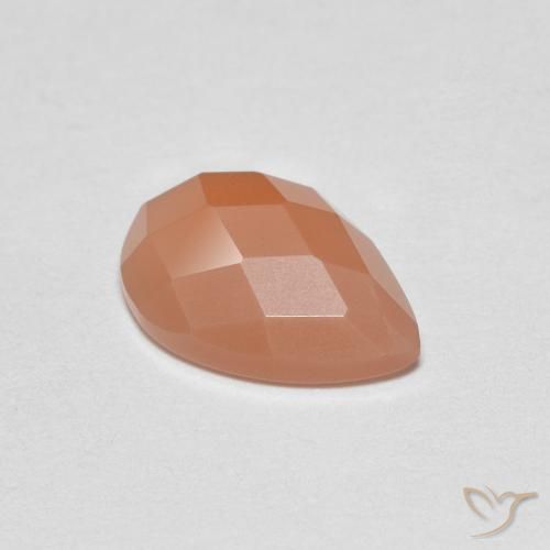 1.09ct Натуральный Средний апельсин Лунный камень, Форма груши, Прозрачный