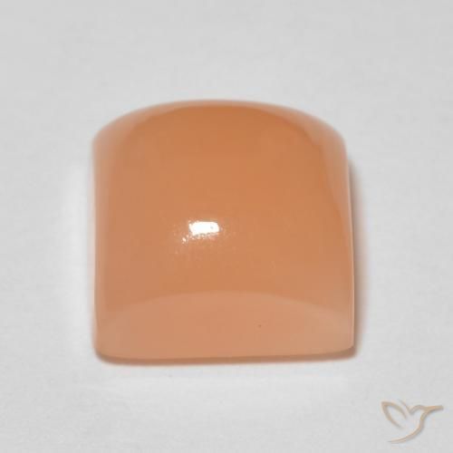 2.12 карата, натуральный Medium Light-Orange Лунный камень, Квадрат, Прозрачный