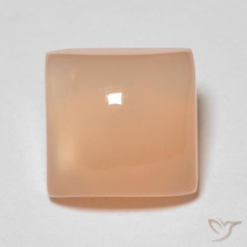 2.15ct Натуральный Канталупа Апельсин Лунный камень, Квадрат, Прозрачный