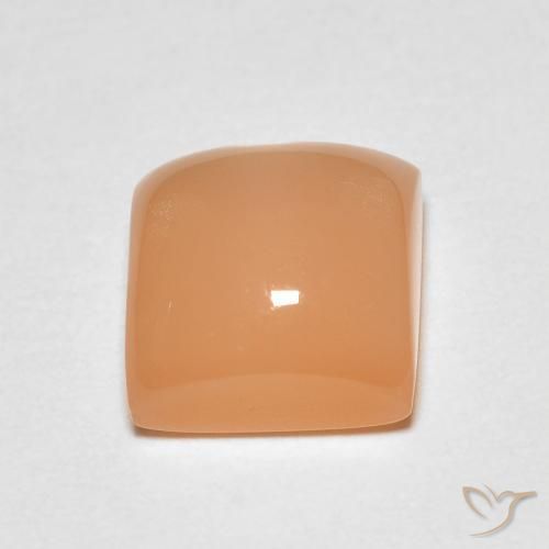 2.22 карата, натуральный Medium Light-Orange Лунный камень, Квадрат, Прозрачный