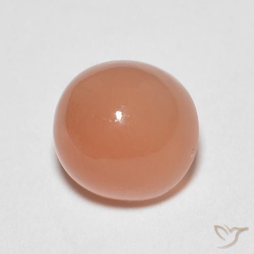 1.23ct Натуральный Средний апельсин Лунный камень, Круглый, Полупрозрачный