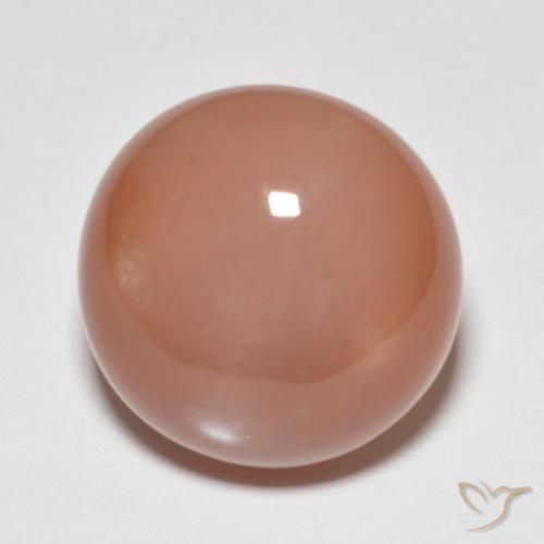 9.40ct Натуральный Средний апельсин Лунный камень, Круглый, Полупрозрачный