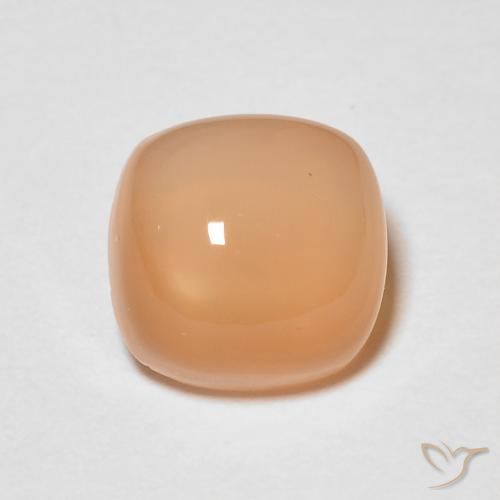 1.56ct Натуральный Medium Light-Orange Лунный камень, Подушка, Полупрозрачный